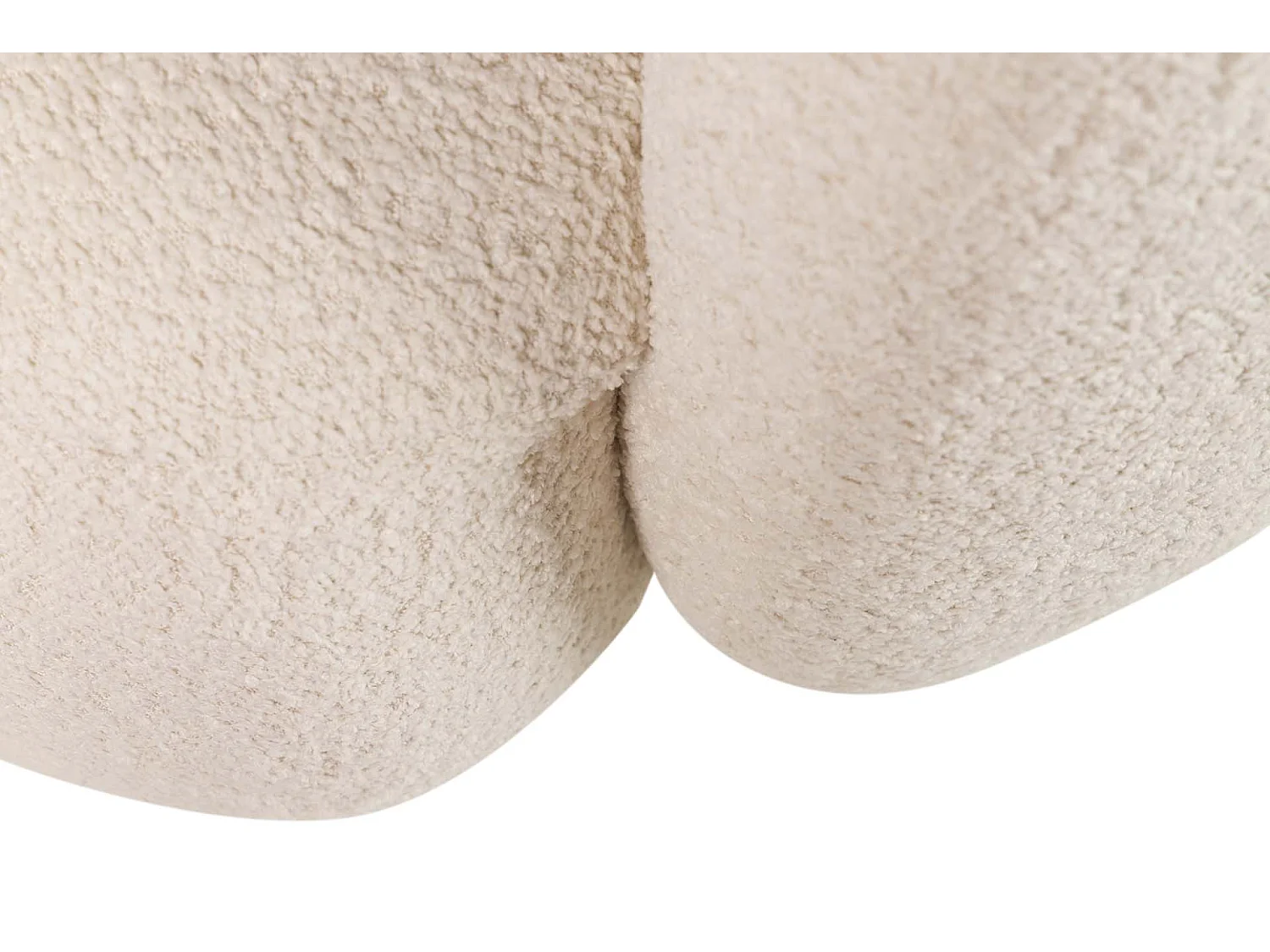 Butaca Boucle Beige Luna Giratoria 93x87x73 Cm