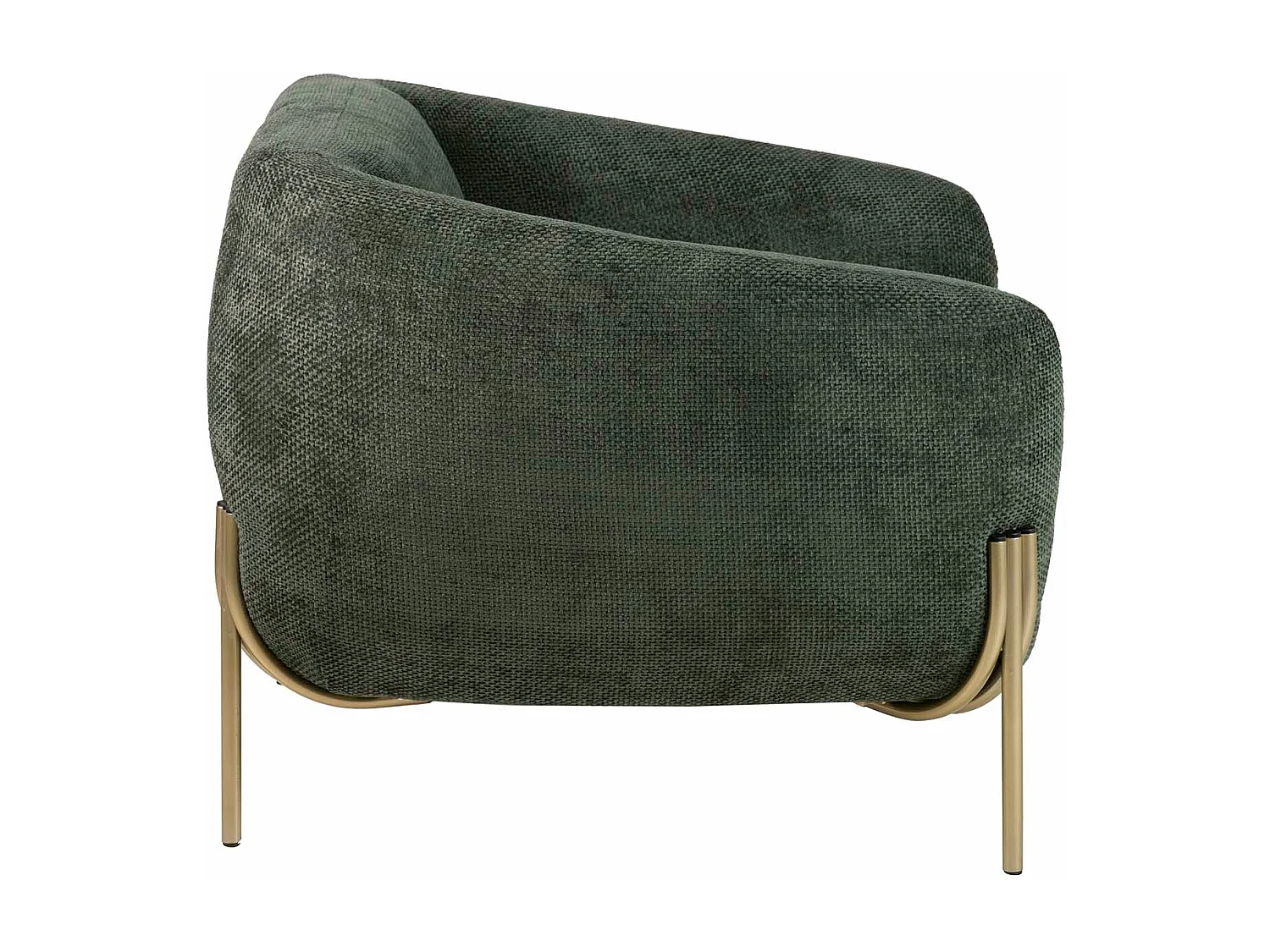 Butaca Chenilla Verde Zephyr 101x86x75 Cm