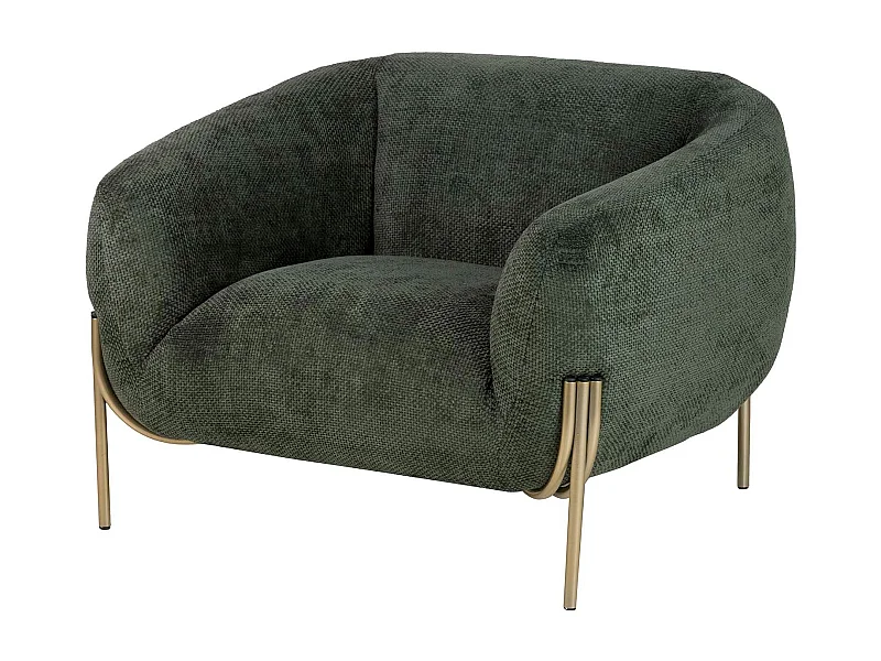 Butaca Chenilla Verde Zephyr 101x86x75 Cm