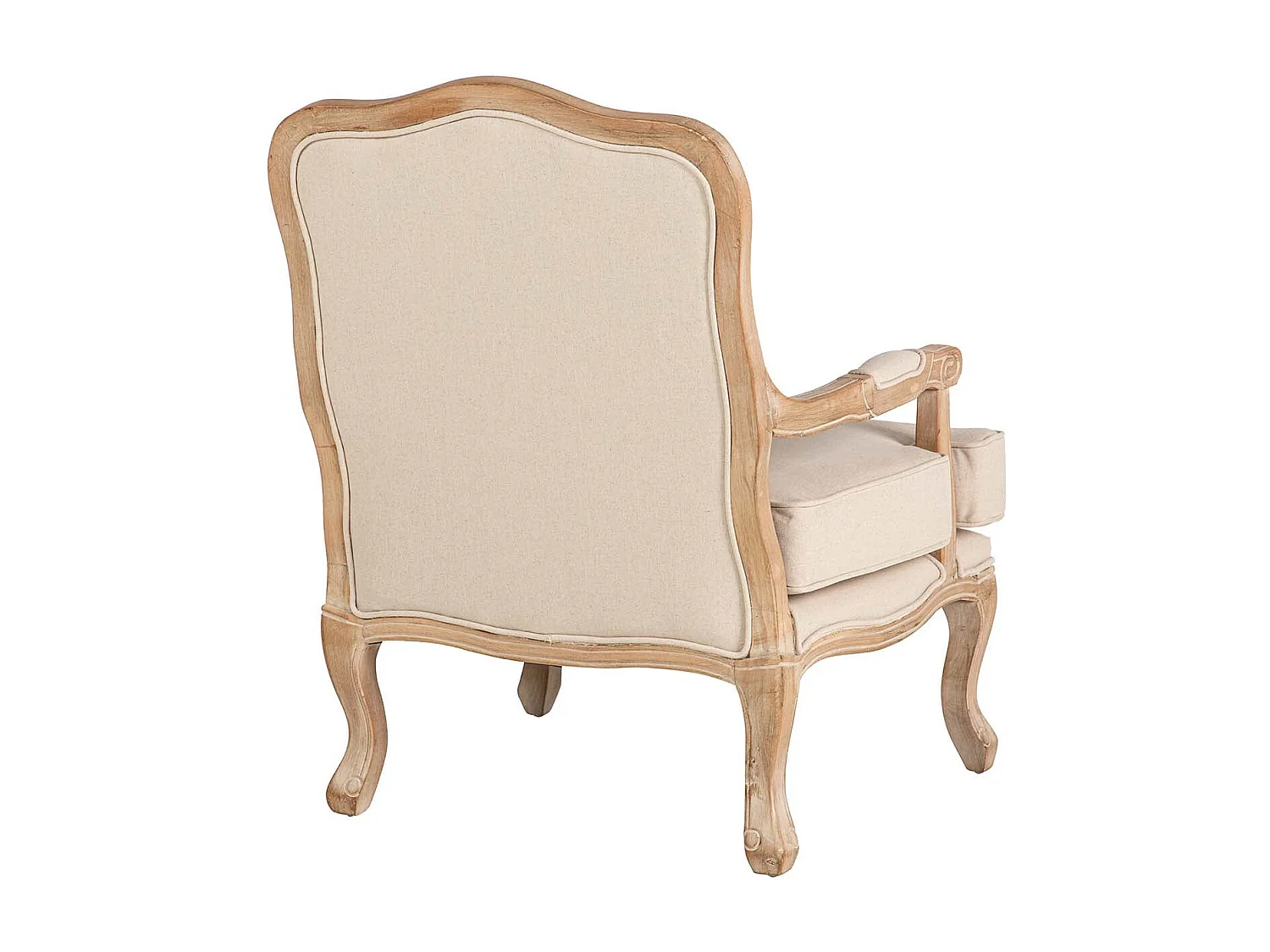 Butaca Lino Beige Patas Madera 64x72x92 Cm