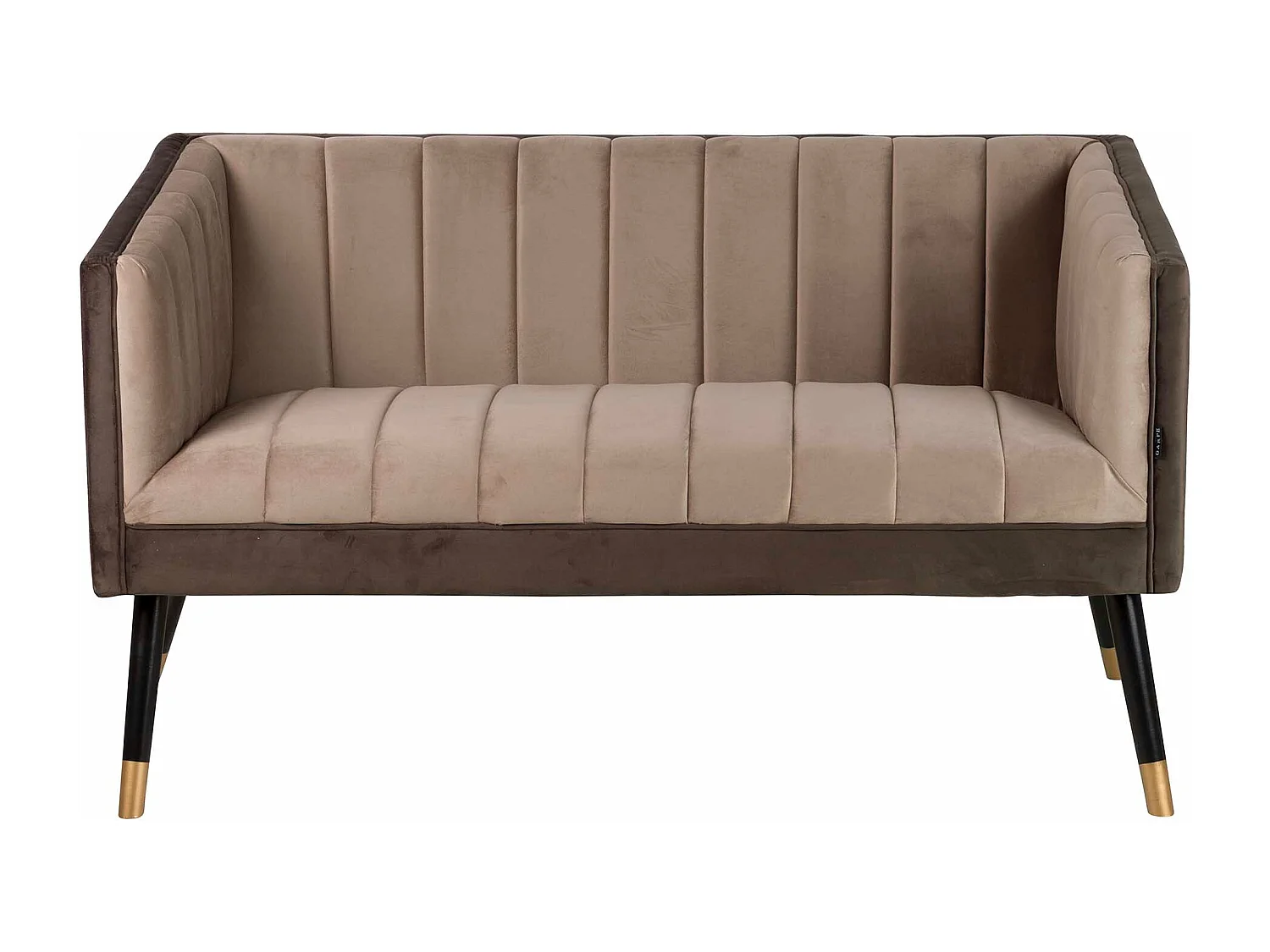 Sofá Velvet Marrón 130x70x74 Cm