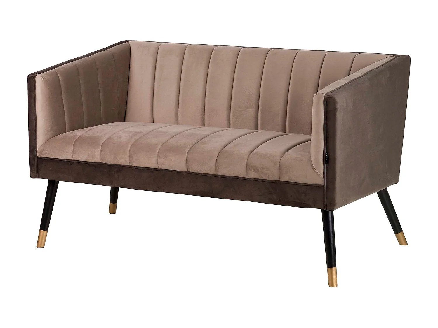 Sofá Velvet Marrón 130x70x74 Cm