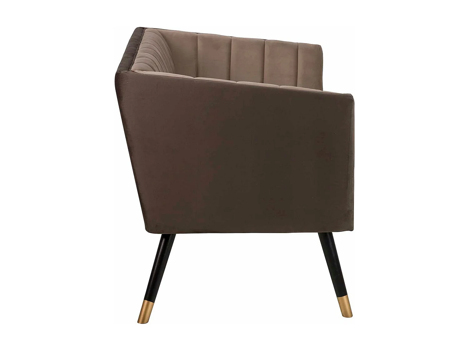 Sofá Velvet Marrón 130x70x74 Cm