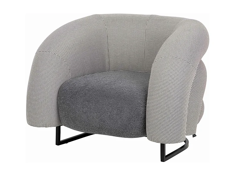 Sillon Tela Gris Hanko 89x85x74 Cm