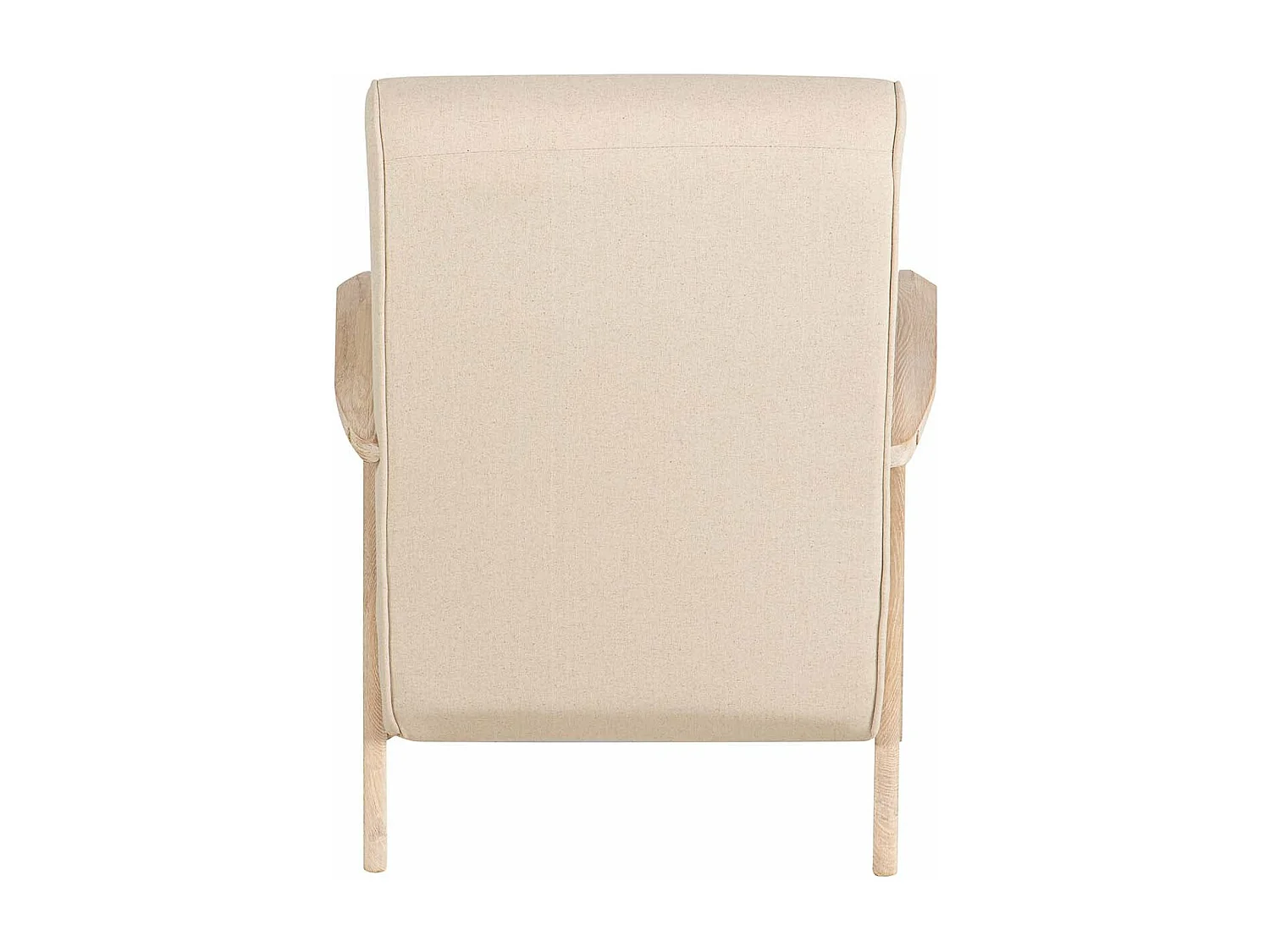 Butaca Madera Vintage Lino Beige 72x80x85cm