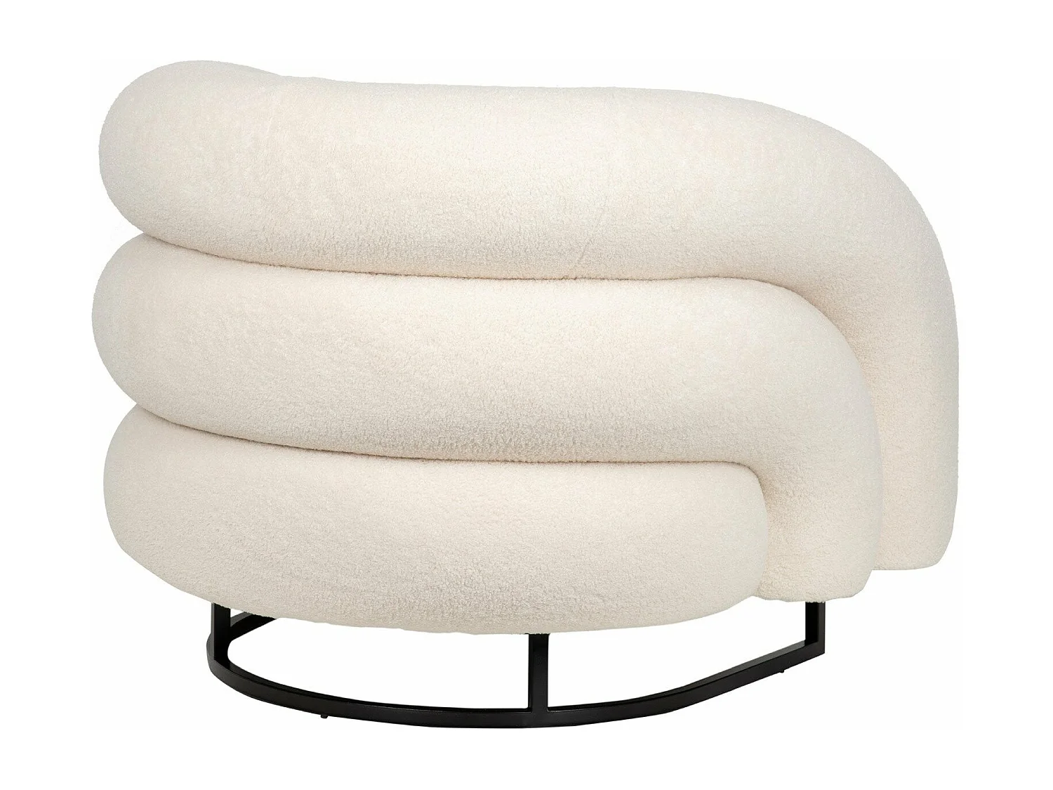 Sillon Boucle Blanco Hanko 89x85x74 Cm