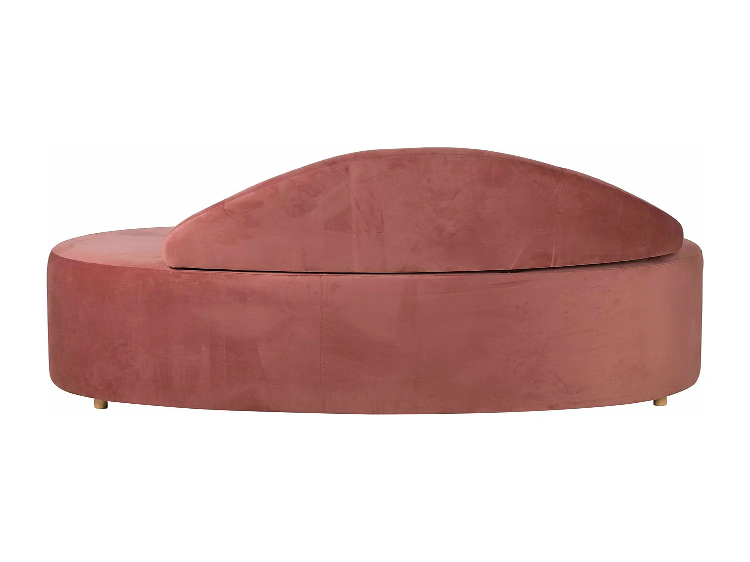Sofá Velvet Rosa 195x84x76 Cm