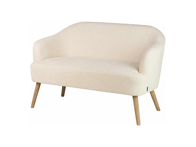 Sofa Chenilla Beige 131x72x79 Cm