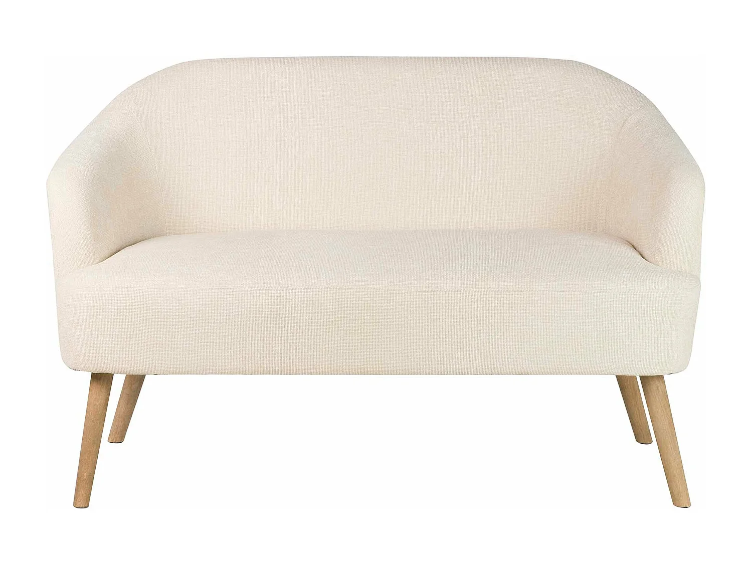 Sofa Chenilla Beige 131x72x79 Cm