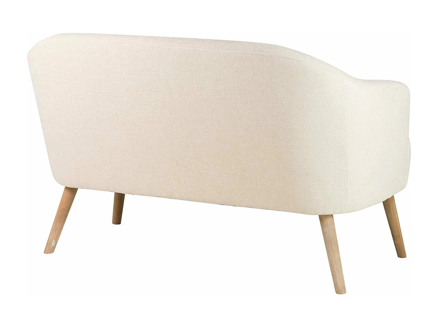 Sofa Chenilla Beige 131x72x79 Cm