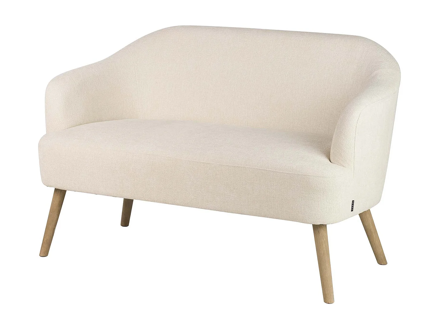 Sofa Chenilla Beige 131x72x79 Cm