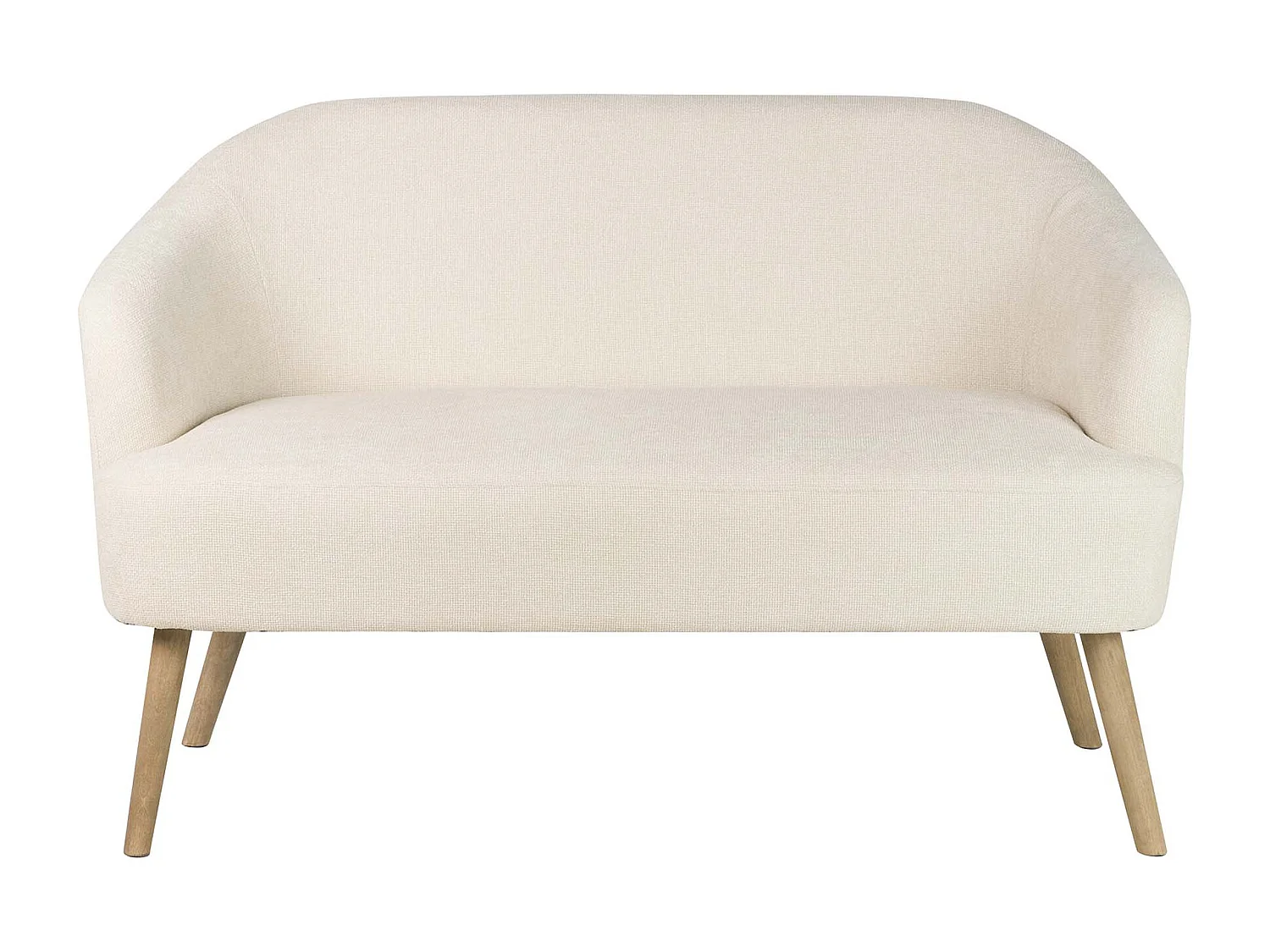 Sofa Chenilla Beige 131x72x79 Cm