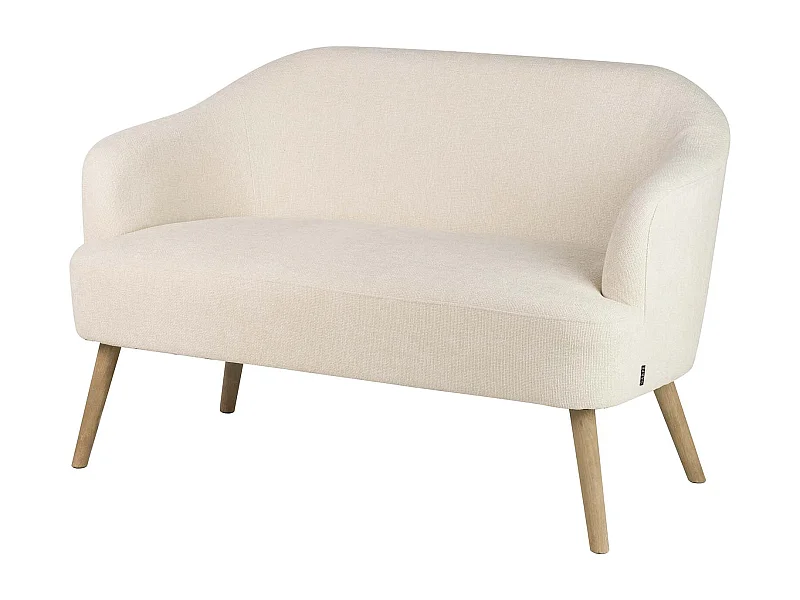 Sofa Chenilla Beige 131x72x79 Cm
