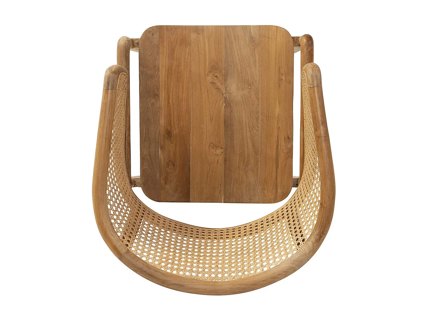 SILLA MADERA TECA NATURAL 57x68x82 CM