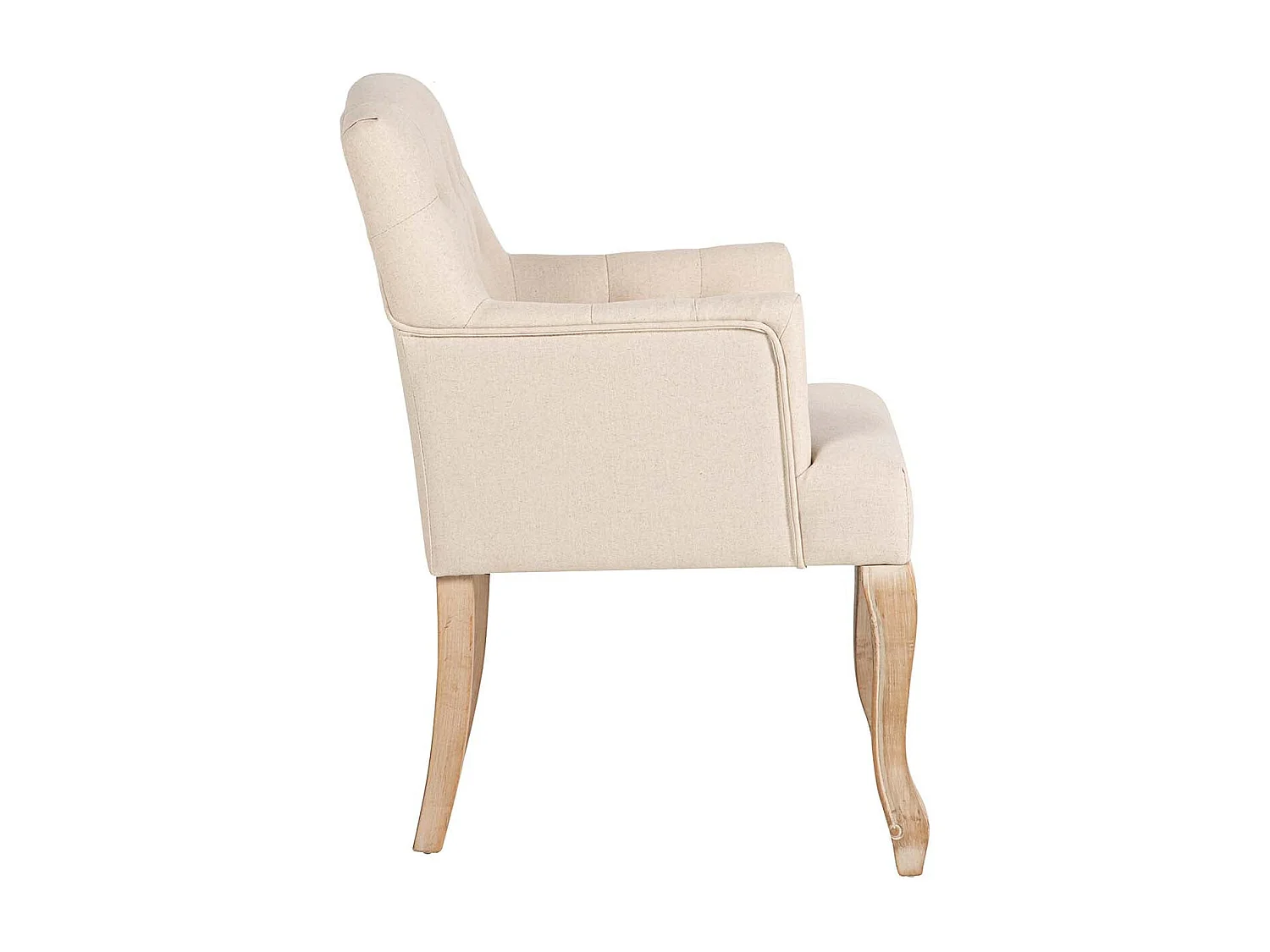 Butaca Lino Beige Capit. Patas Madera 59x62x85 Cm