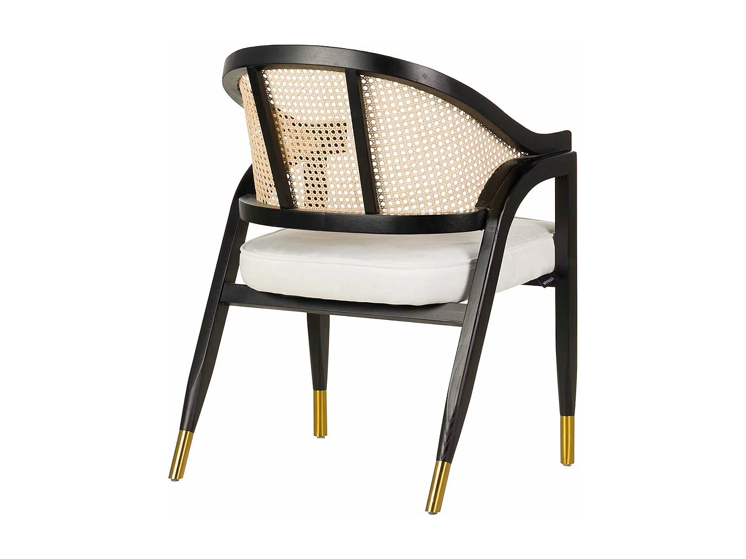 Butaca Rattan Madera Blanco Taizu 62x62x87 Cm