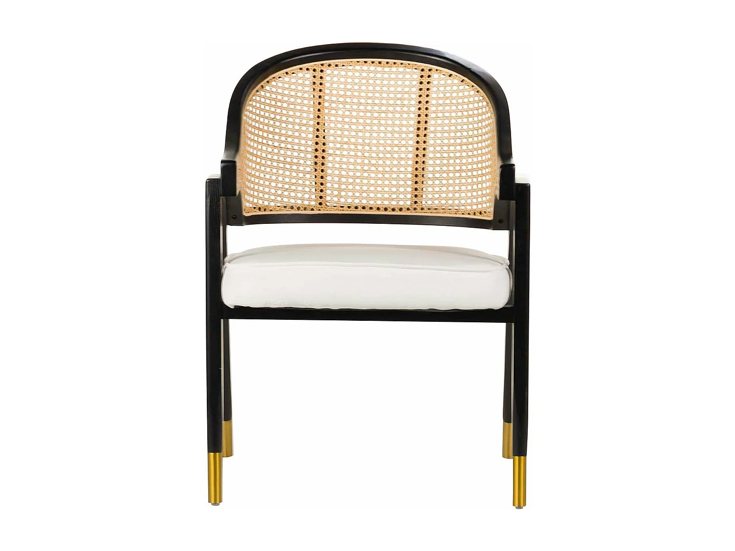 Butaca Rattan Madera Blanco Taizu 62x62x87 Cm