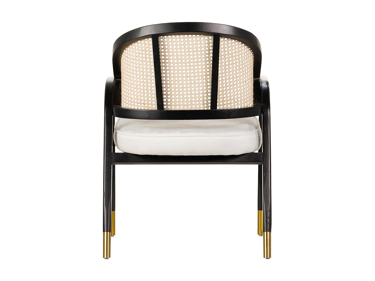 Butaca Rattan Madera Blanco Taizu 62x62x87 Cm