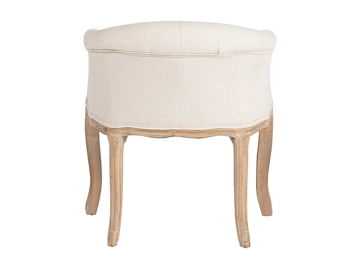 Butaca Lino Beige Capitone Madera 61x61x71 Cm