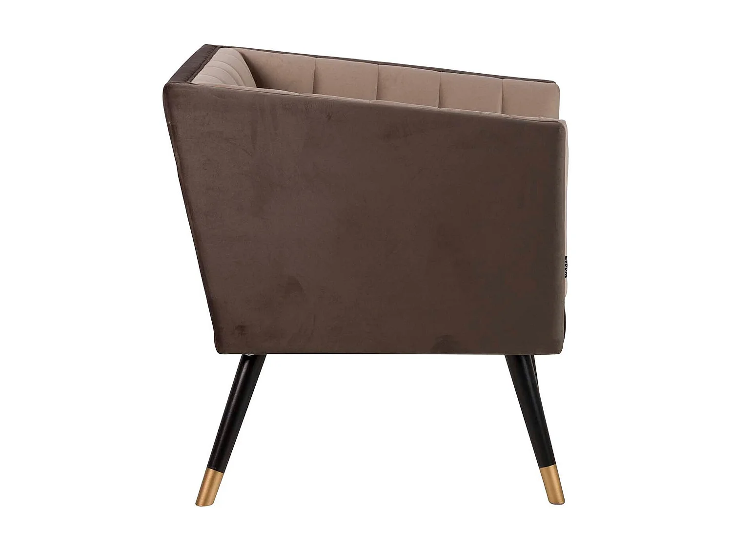 Butaca Velvet Marrón 70x70x74 Cm