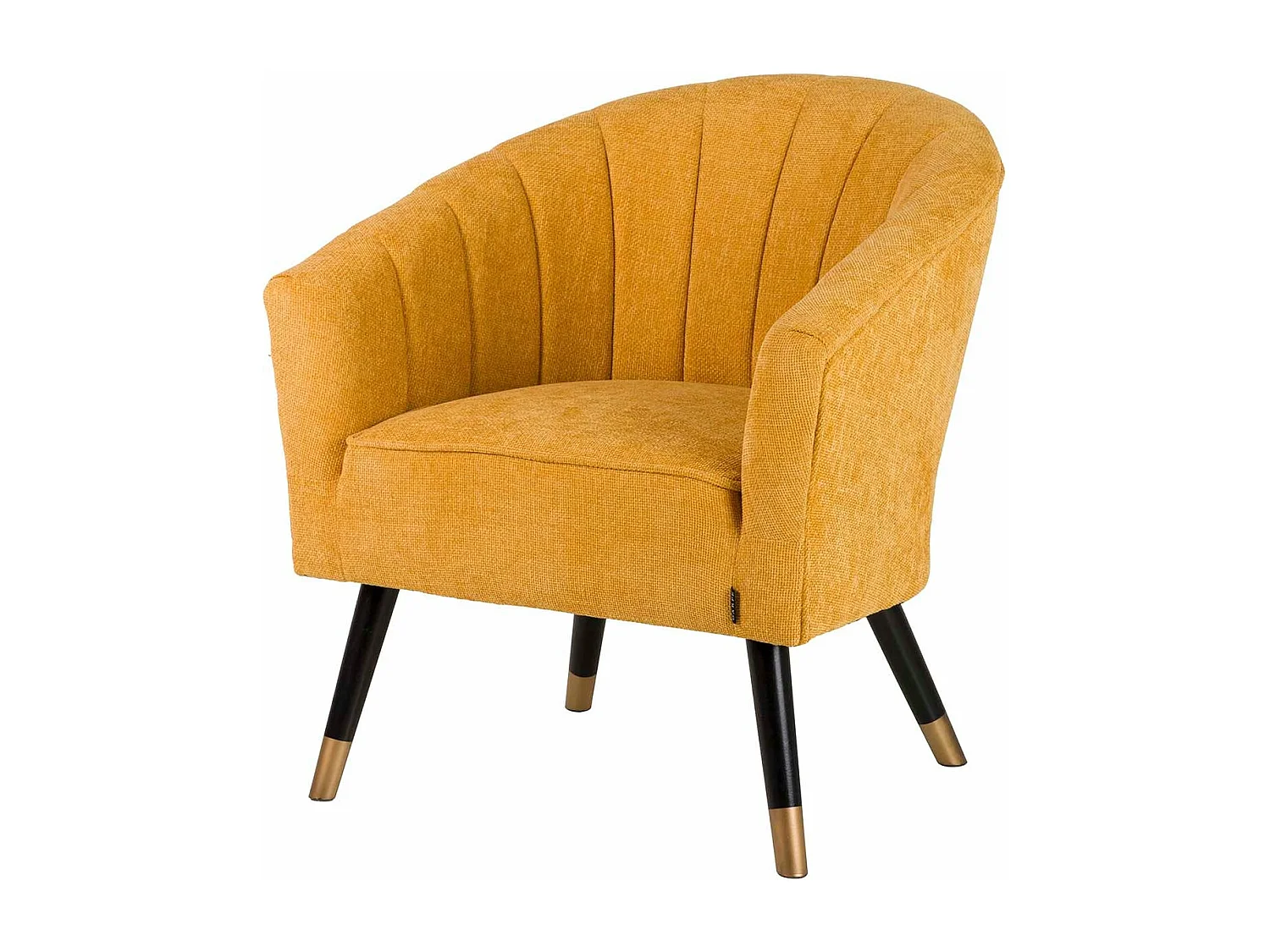 Butaca Chenilla Amarillo 70x72x80 Cm