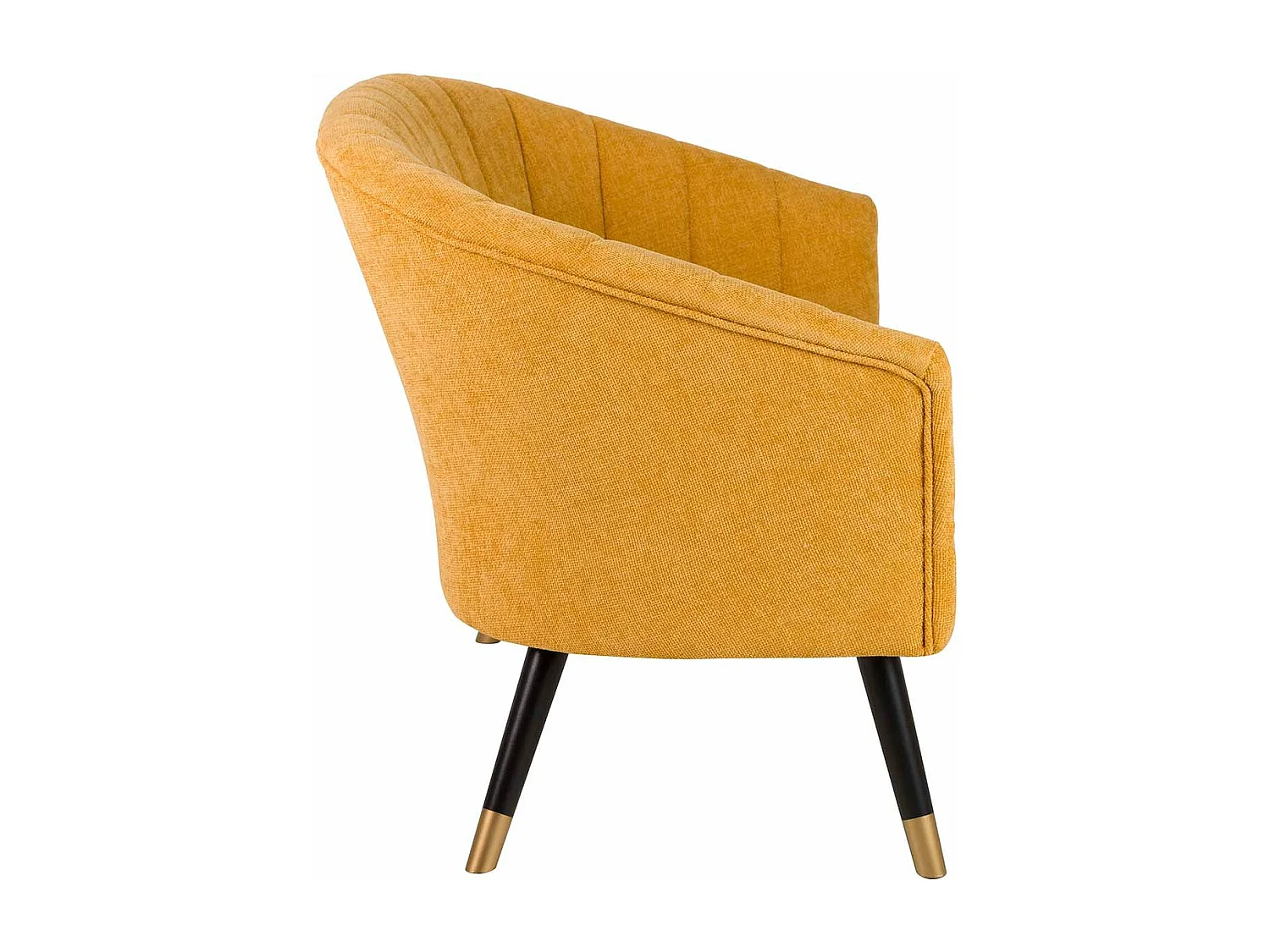 Butaca Chenilla Amarillo 70x72x80 Cm