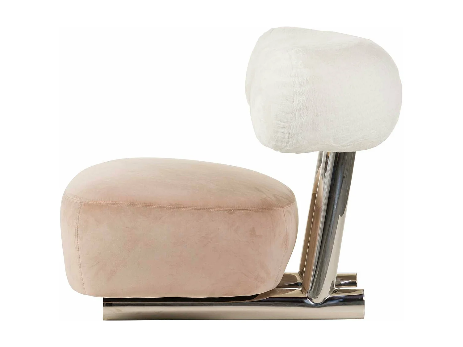 Sillon Lana Velvet Rosa Qufu 100x82x71 Cm