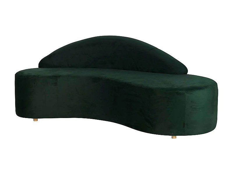 Sofa Velvet Verde 195x84x76 Cm