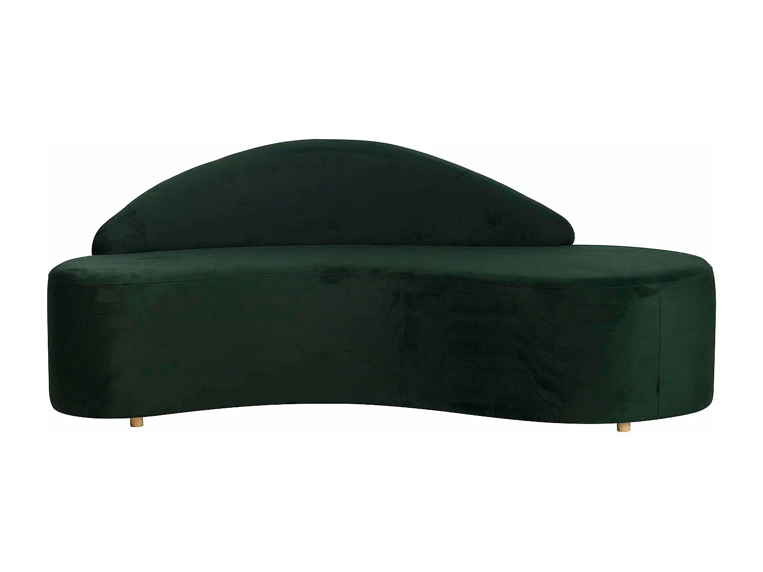 Sofa Velvet Verde 195x84x76 Cm