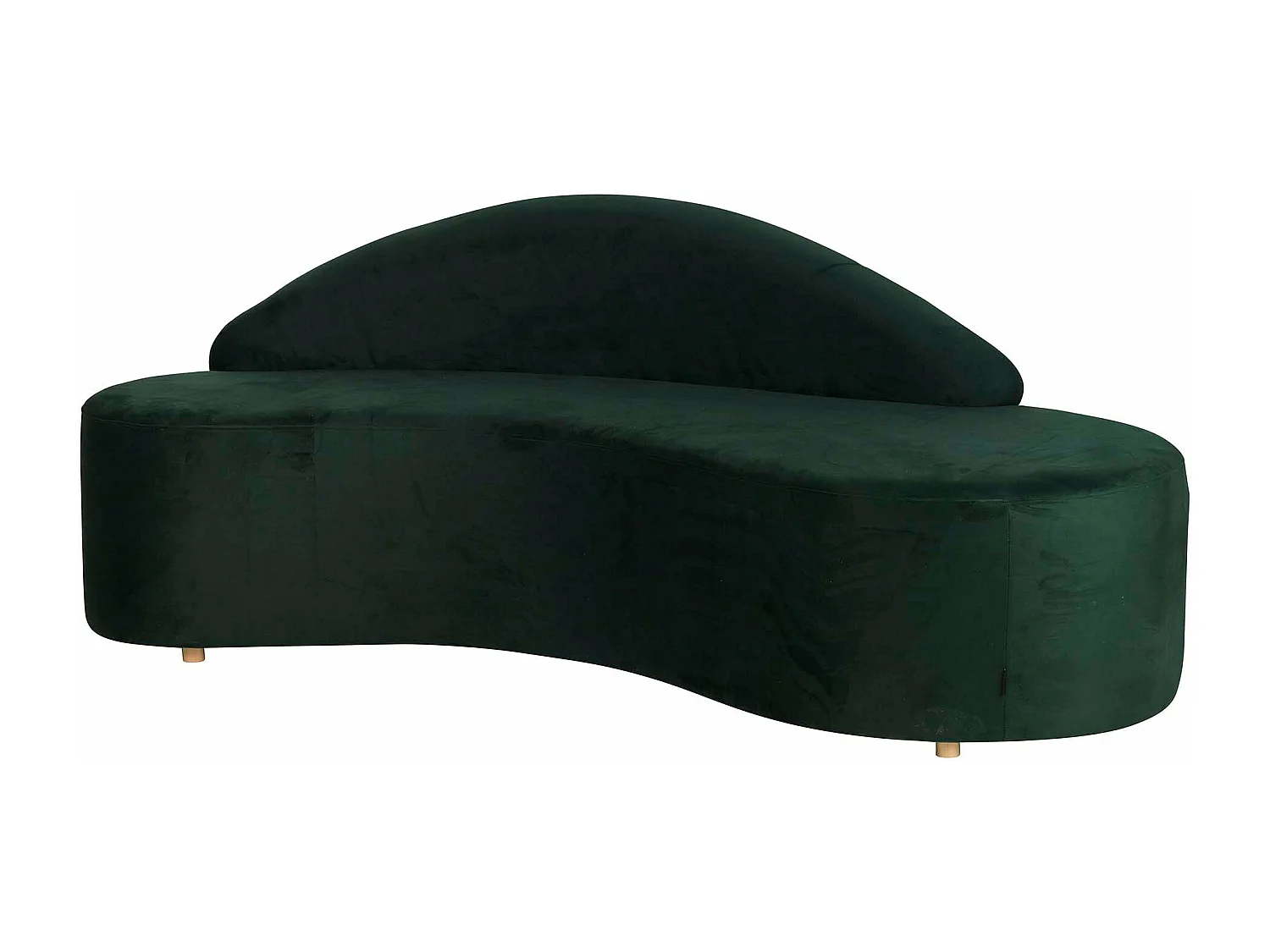 Sofa Velvet Verde 195x84x76 Cm