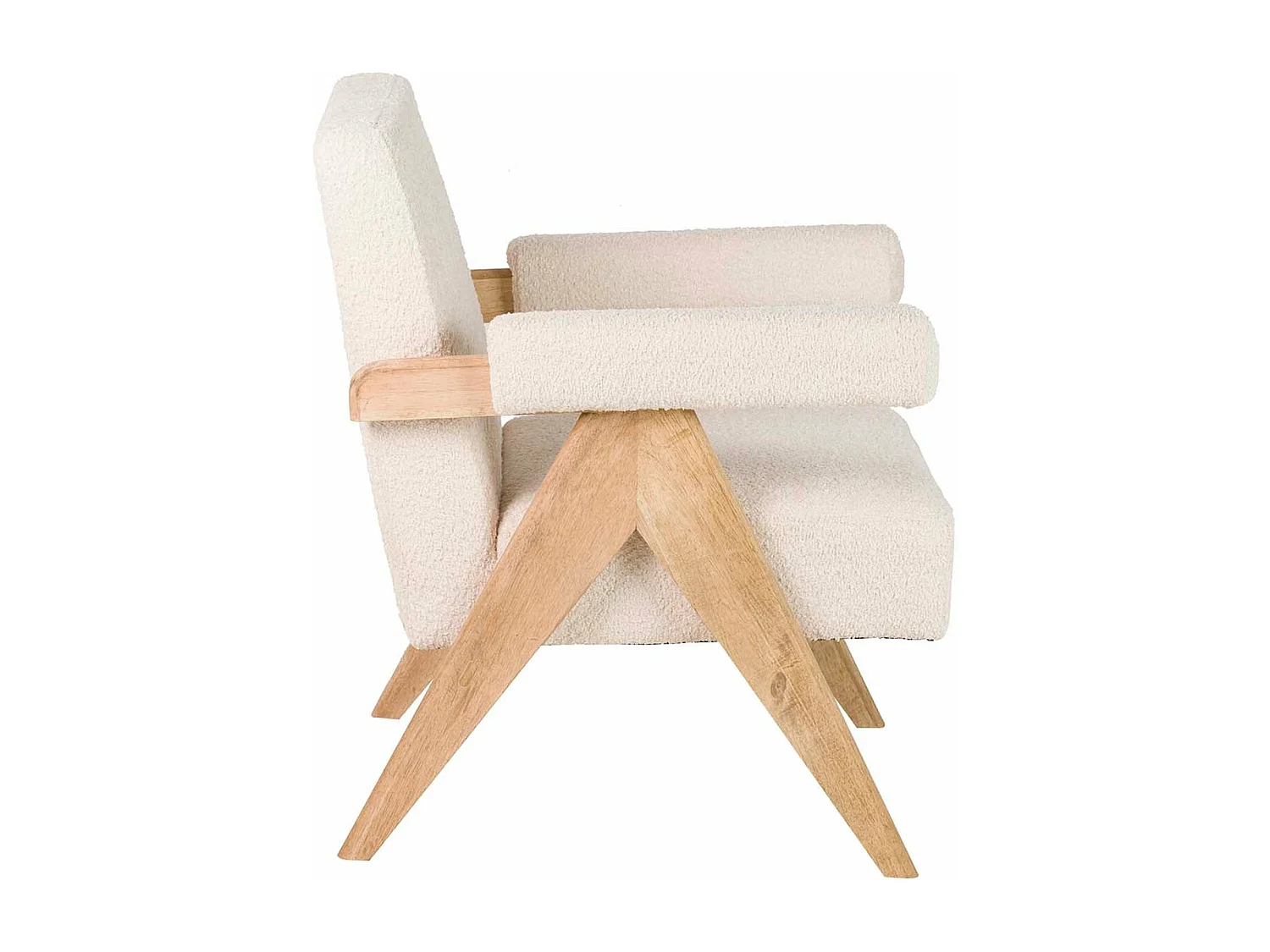 Butaca Boucle Blanco 74x76x85 Cm