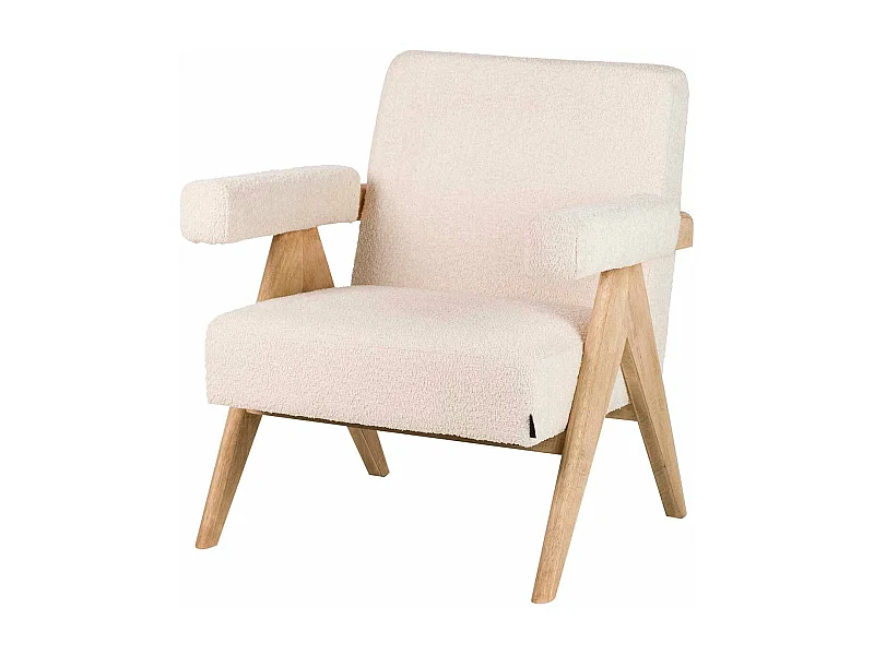 Butaca Boucle Blanco 74x76x85 Cm