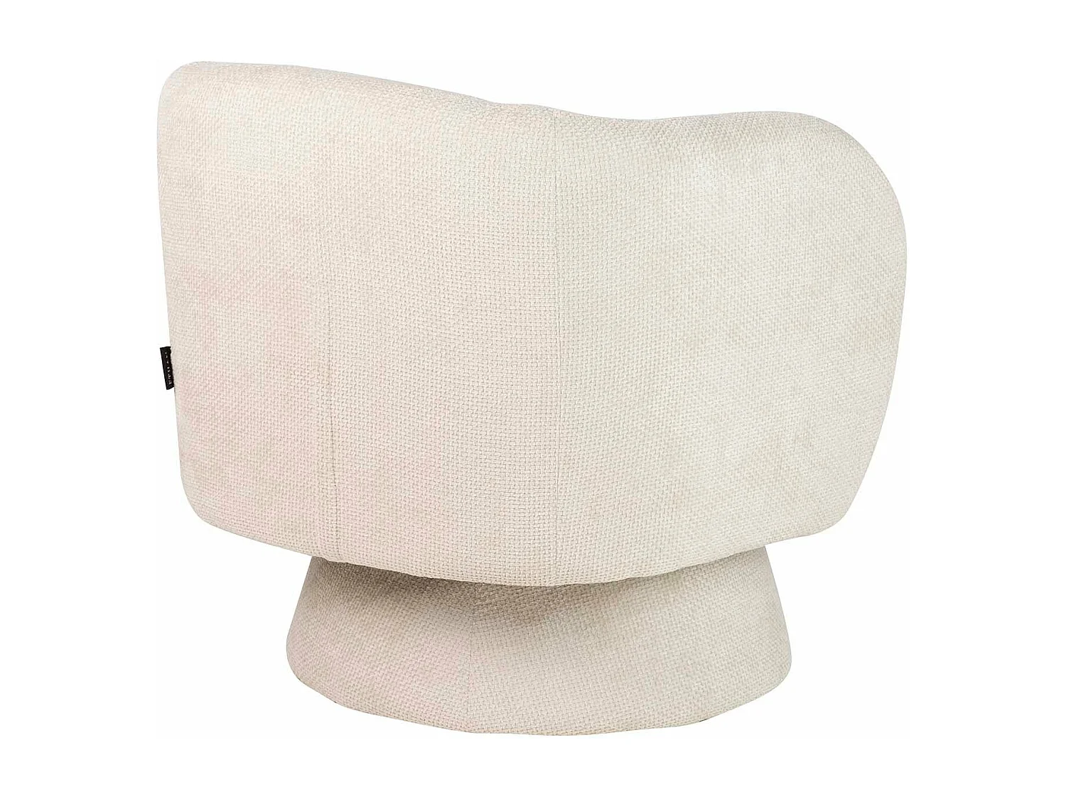 Butaca Chenilla Biege Alba Giratoria 78x80x77 Cm