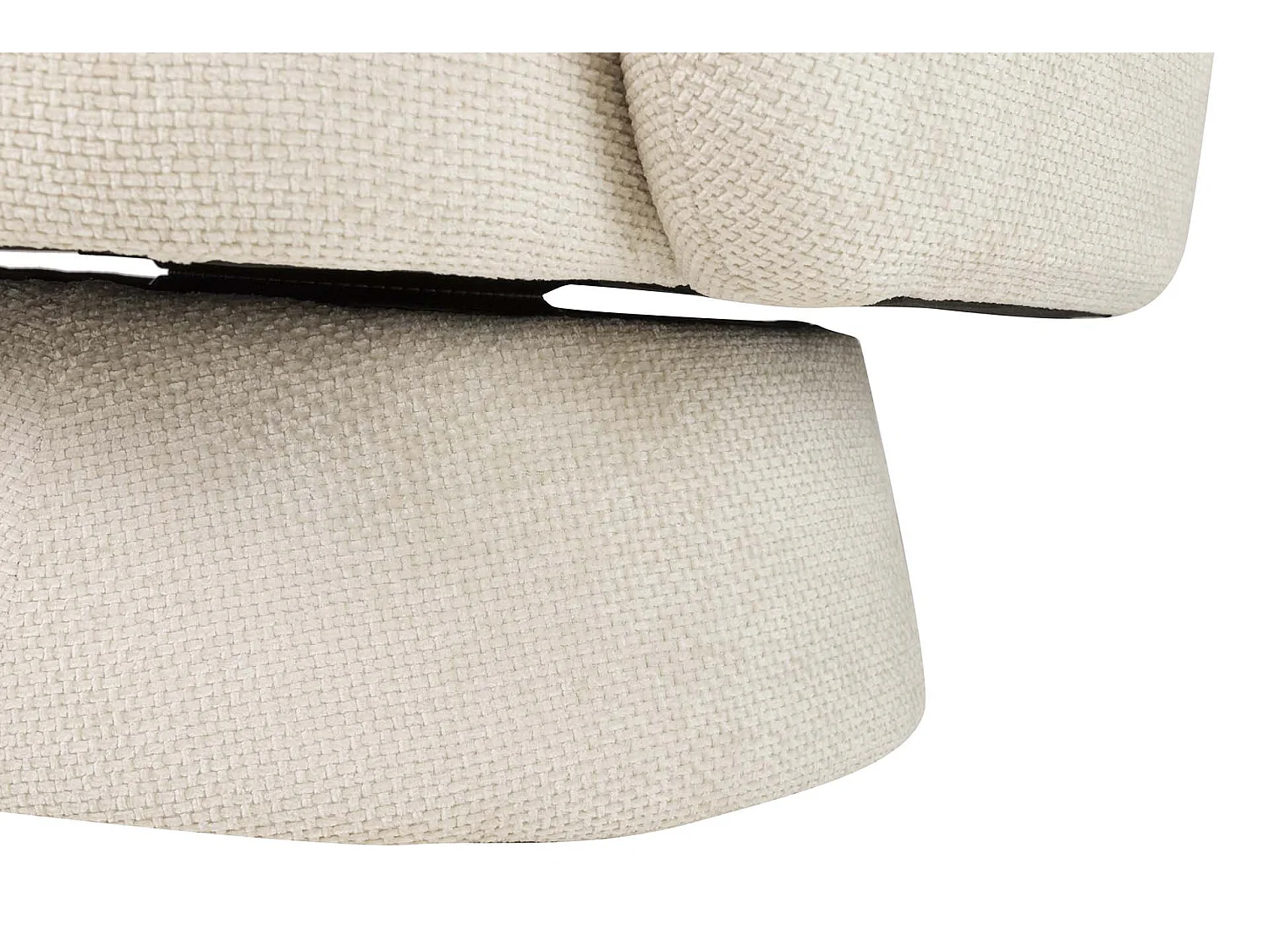 Butaca Chenilla Biege Alba Giratoria 78x80x77 Cm