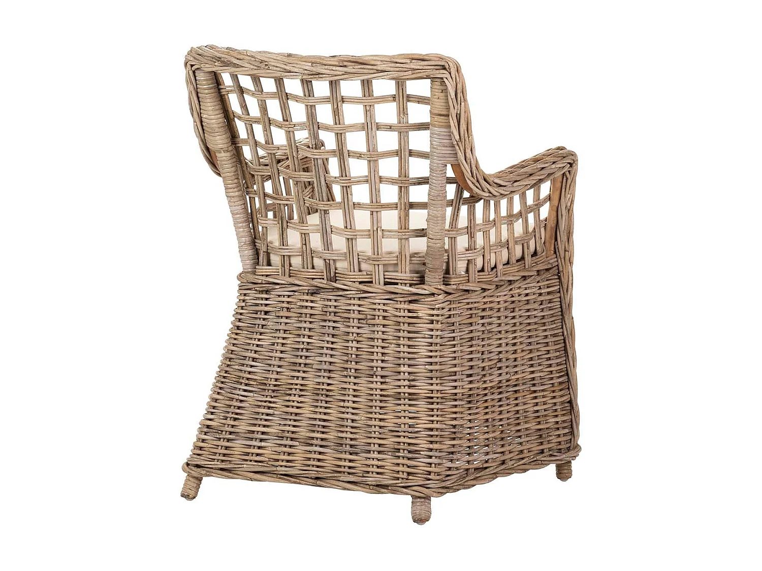 Butaca Con Cojin Ratan Natural Beige 64x62x87 Cm