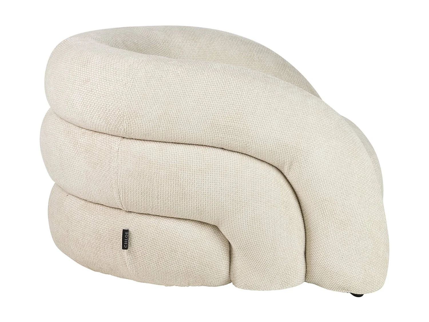 Butaca Chenilla Beige Flux 100x89x60 Cm