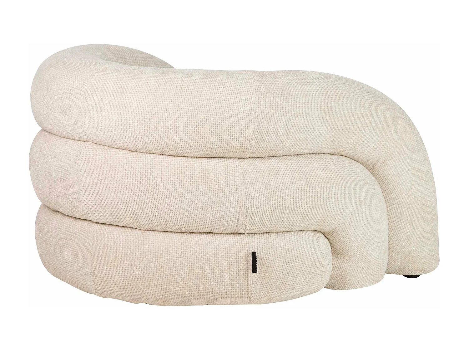 Butaca Chenilla Beige Flux 100x89x60 Cm