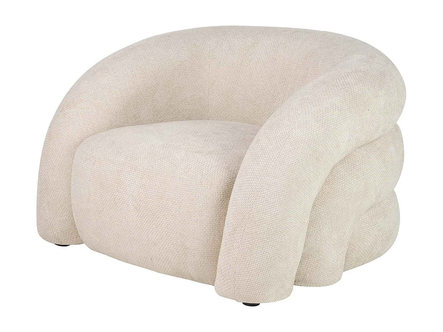 Butaca Chenilla Beige Flux 100x89x60 Cm