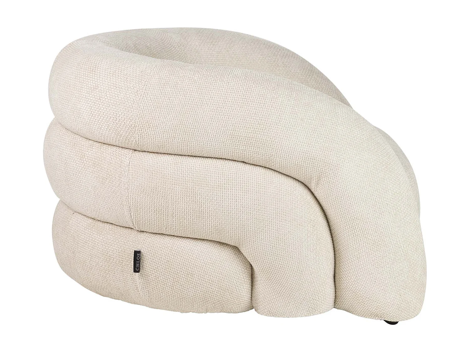 Butaca Chenilla Beige Flux 100x89x60 Cm