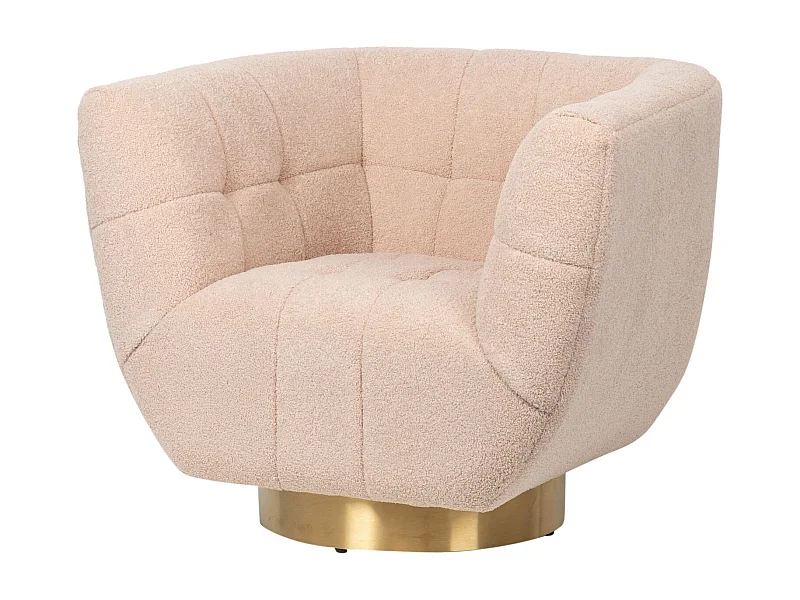 Sillon Acero Inoxidable/boucle Inari 85x75x75 Cm