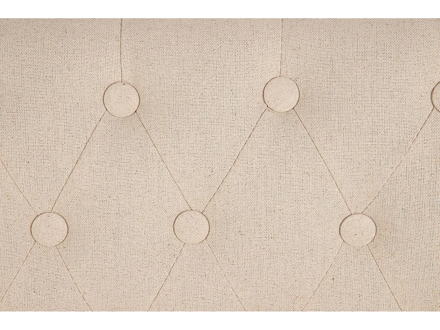 Butaca Doble Beige Capitoné Madera 107x61x71 Cm