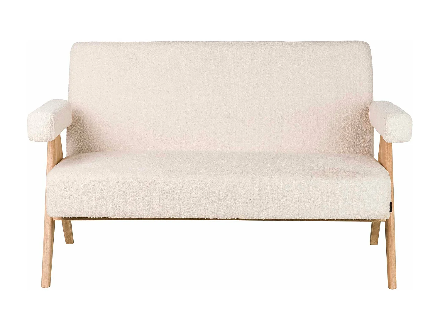 Sofa Boucle Blanco 134x76x85 Cm