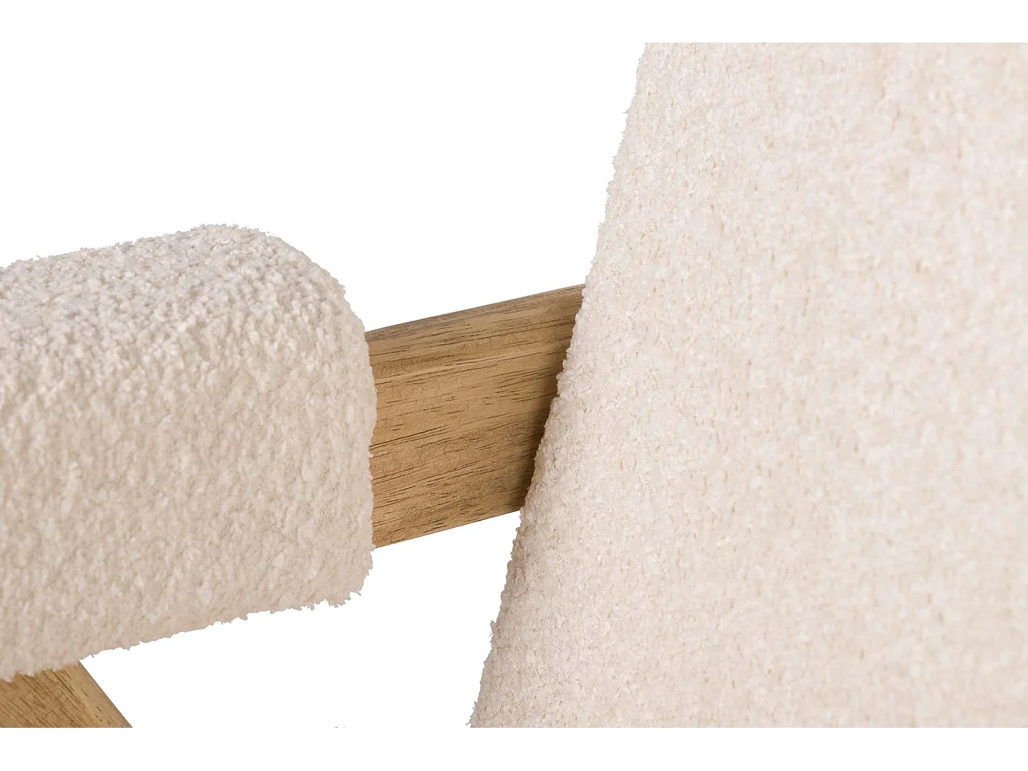 Sofa Boucle Blanco 134x76x85 Cm