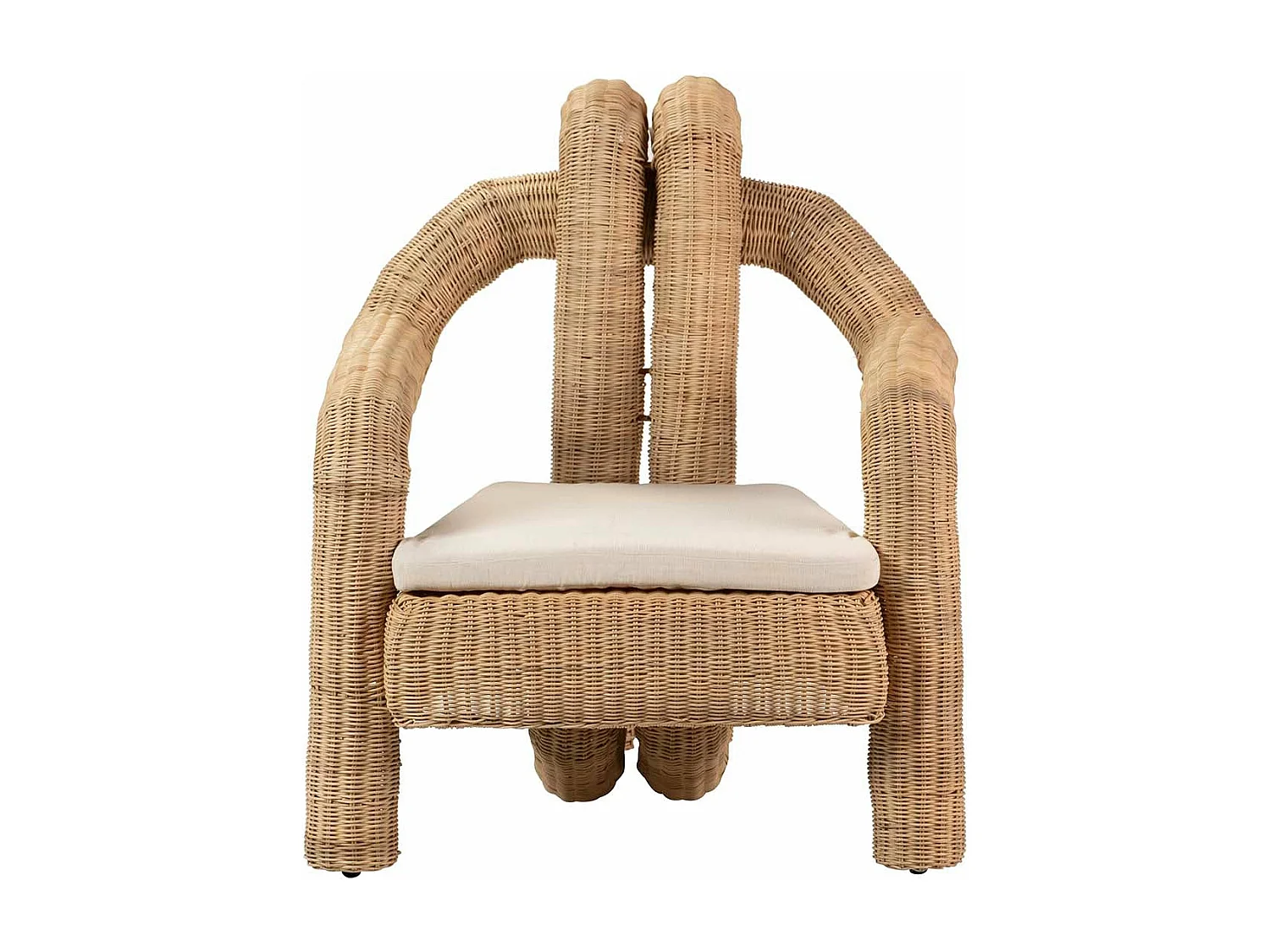 Butaca Ratan Textil Natural 94x84x97 Cm