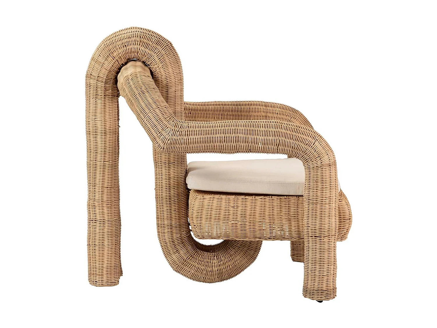 Butaca Ratan Textil Natural 94x84x97 Cm