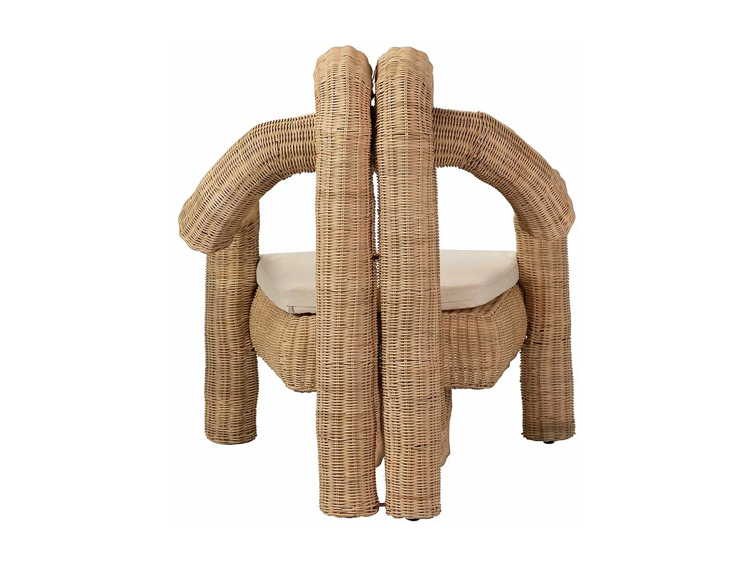 Butaca Ratan Textil Natural 94x84x97 Cm