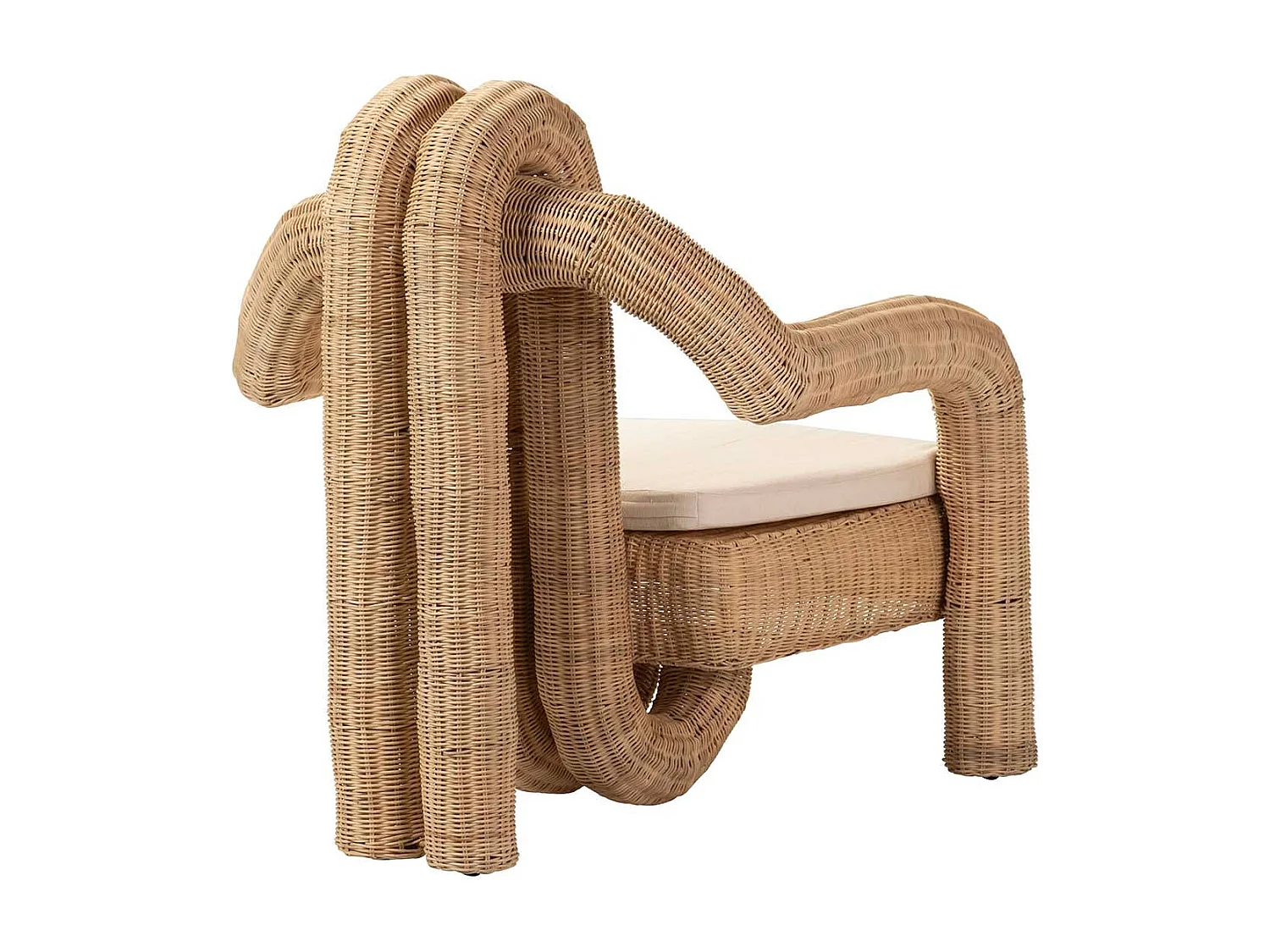 Butaca Ratan Textil Natural 94x84x97 Cm