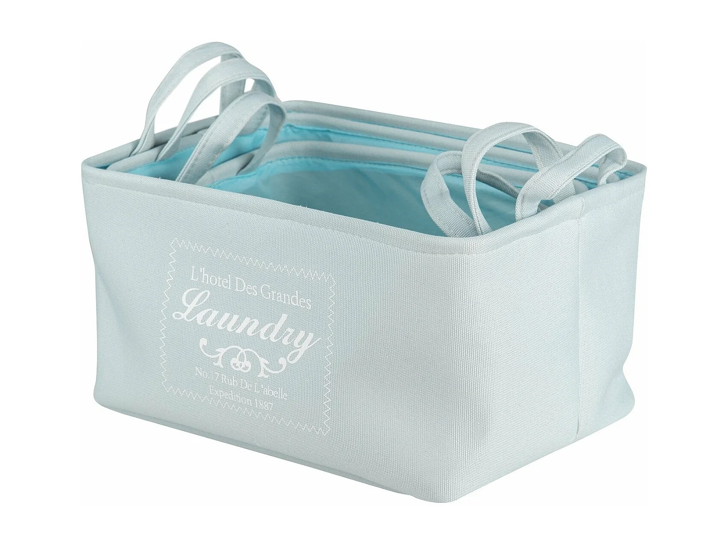 Set 3 Cestas Poliest 38x28x20/35x25x18/32x22x16 Cm