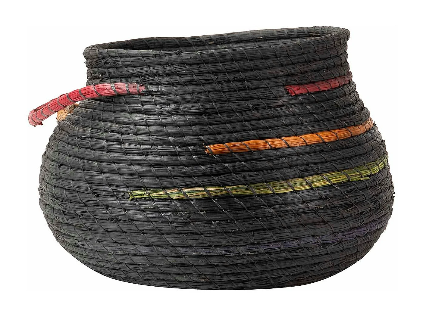 Cesto Fibra Natural Negro 48x48x36 Cm