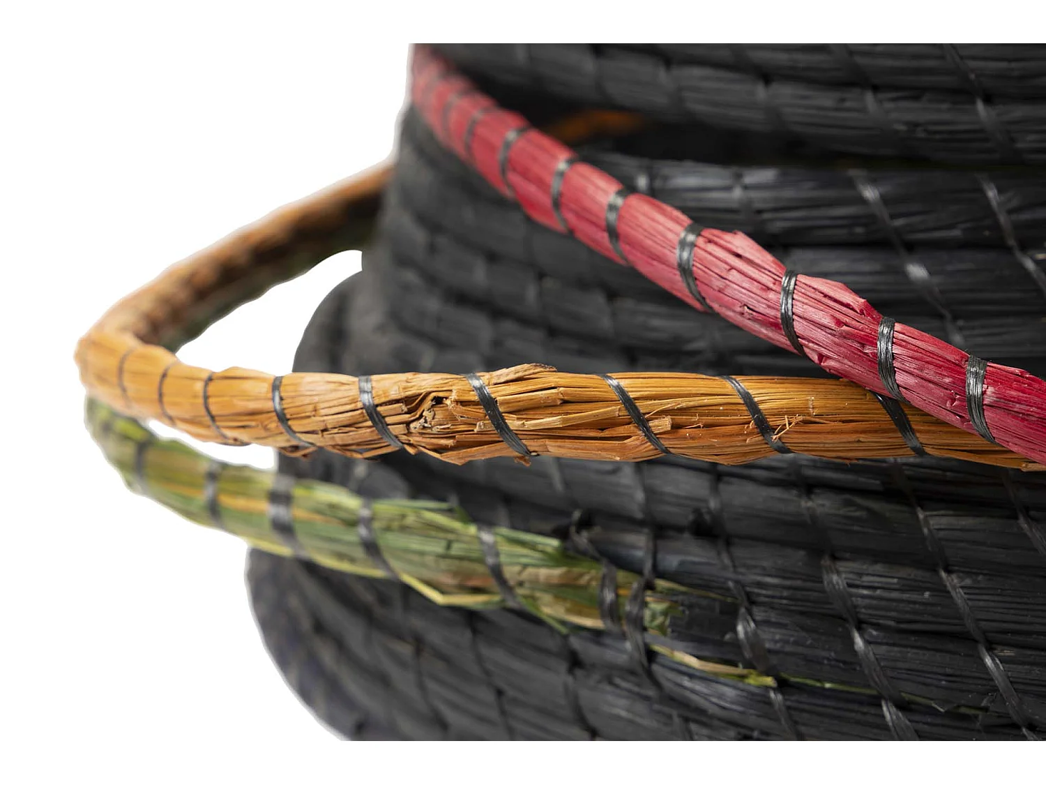 Cesto Fibra Natural Negro 48x48x36 Cm